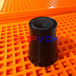 Wear resistant polyurethane valve fittings, parts and irregular irregular distributor pipe