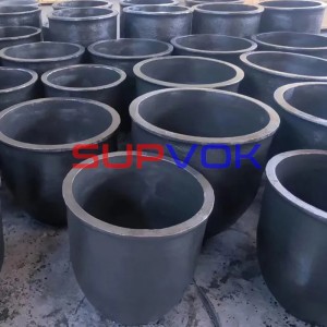 Graphite crucible, Graphite bonded silicon carbide crucible, SiC graphite crucible in Smelting industry