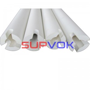 Quartz ceramic guide tube and rollers