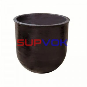 Graphite crucible, Graphite bonded silicon carbide crucible, SiC graphite crucible in Smelting industry