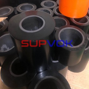 Wear resistant polyurethane valve fittings, parts and irregular irregular distributor pipe