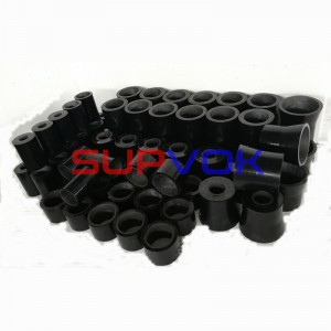 Wear resistant polyurethane valve fittings, parts and irregular irregular distributor pipe