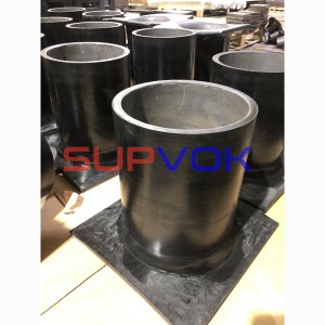 Wear resistant polyurethane valve fittings, parts and irregular irregular distributor pipe